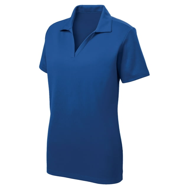 Gravity Threads Womens Racer Mesh Polo - True Royal - Large