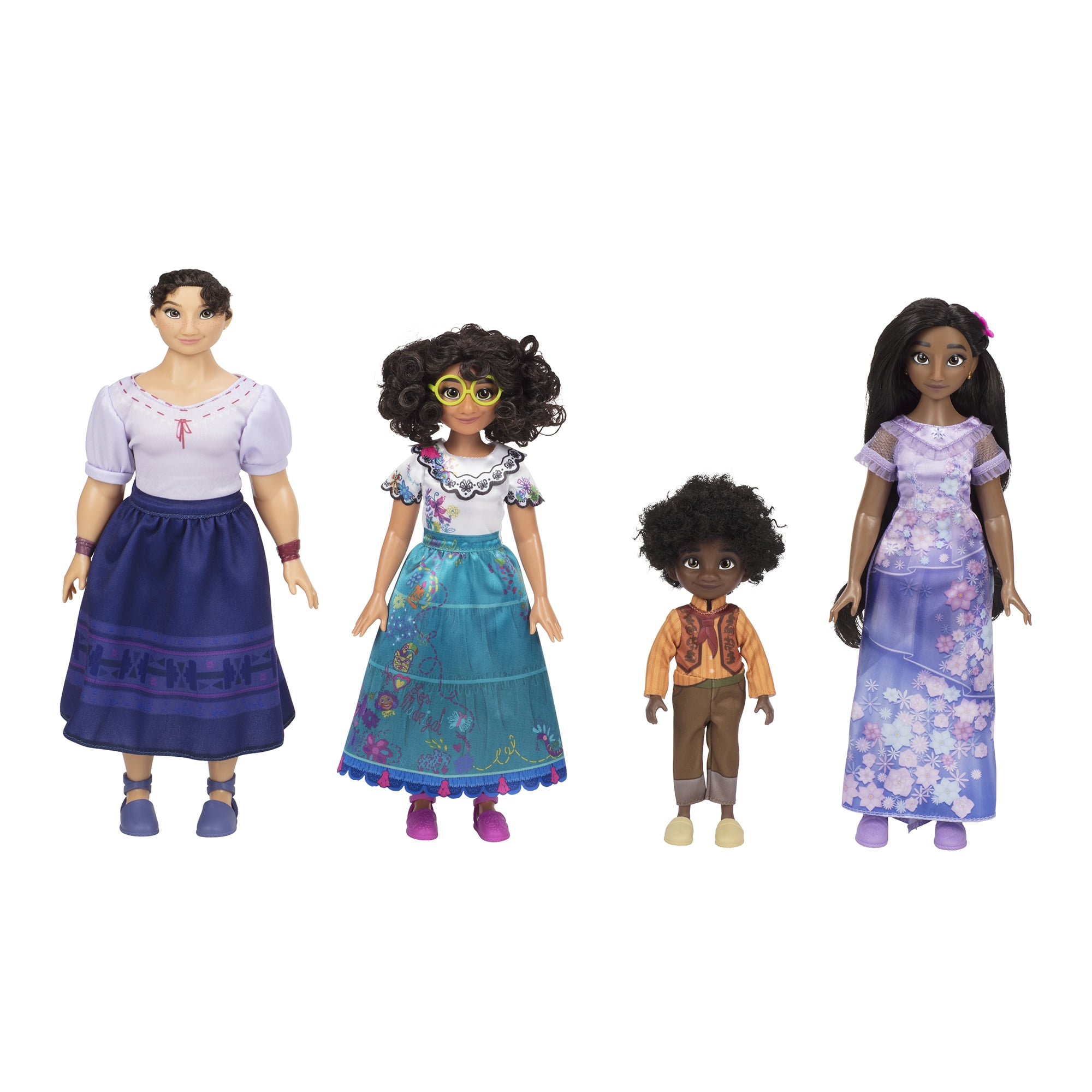 Disney Encanto Mirabel, Isabela, Luisa & Antonio Fashion Doll Gift Set, Walmart Exclusive, for Children Ages 3
