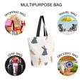 thumbnail image 7 of FORMRS Womens Canvas Tote Bag with Zipper Inner Pocket Shoulder Handbag, Bunnies and Carrots, 7 of 7