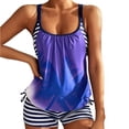 thumbnail image 2 of VerPetridure Womens Tankini Swimsuits Two Piece Bathing Suits for Women Tummy Control Floral Print Modest Swimwear with Boyshorts, 2 of 8