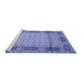 thumbnail image 2 of Ahgly Company Machine Washable Indoor Round Persian Blue Traditional Area Rugs, 5' Round, 2 of 4
