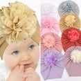 thumbnail image 4 of Baby Hat Threaded Bronzing Flower Breathable Newborn Infant Beanie Cap Headwrap Gift for Toddler, 4 of 10