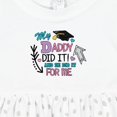 thumbnail image 4 of Inktastic My Daddy Did It and He Did It for Me with Graduation Cap Girls Baby Dress, 4 of 5