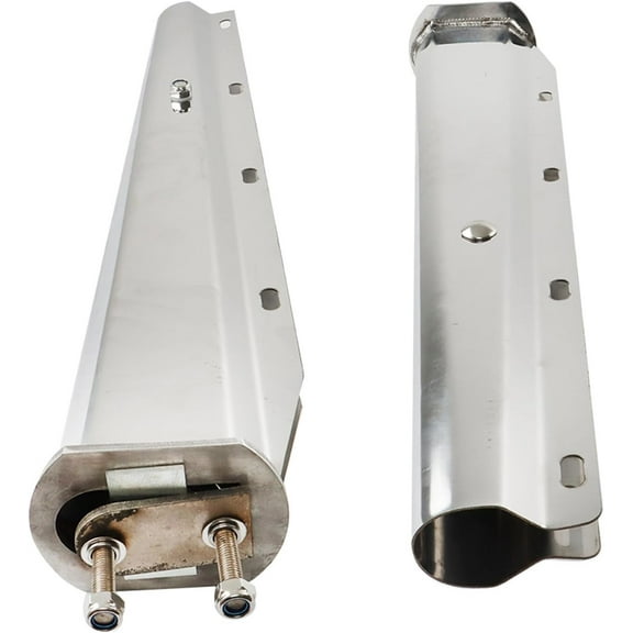PET-U 30 in Stainless Steel Straight Mud Flap Hanger 2 1/2 in Bolt Tapered Replacement for Semi Truck