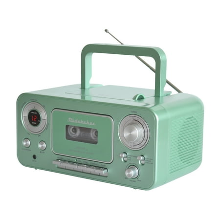 Studebaker - CD-RW/CD-R Boombox with AM/FM Radio - Teal