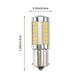 thumbnail image 4 of EeaseMX 2 bombillas LED P21W 1156 BA15S 33, 5730 SMD, superbrillantes, para coche, luces antiniebla, de freno y de reserva (luz amarilla), 4 of 7