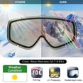 thumbnail image 2 of Lunettes de Ski, Findway Anti-UV, Design et Antibuée Lunettes de Neige pour Adultes et Jeunes, 2 of 7