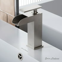 Concorde Single Hole, Single-Handle, Waterfall Bathroom Faucet in Brushed Nickel
