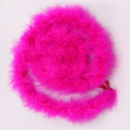 Netseng Fluffy Feather Boa Artisanal Decoration 2m Long - Red Rose 