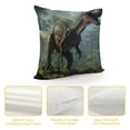 thumbnail image 4 of COMIO 20x20 Inch Tyrannosaurus Rex Pillow Covers Lightweight and Soft Decorative Square Throw Pillow Cases for Sofa Car Pillowcase, 4 of 5