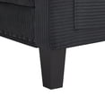 thumbnail image 5 of BSHTI Modern 72.64" L-Shaped Sectional Sofa with Movable Ottoman and Storage Pocket, 3-Seater Upholstered Couch for Living Room, Black, 5 of 12