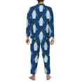 thumbnail image 5 of Bingfone Men'S Pajama Set 2 Piece Loungewear Pjs, Long Sleeve With Pajama Pants-Beautiful King Penguin Pattern, 5 of 9