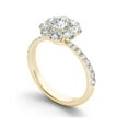 thumbnail image 2 of 1-3/4 Carat T.W. Diamond Flower-Shape Cluster 14kt Yellow Gold Engagement Ring, 2 of 4