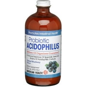 3 Pack - American Health Probiotic Acidophilus, Natural Blueberry 16 oz