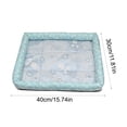 thumbnail image 3 of Blue Gel Pet Chilling Mat,15.7*11.8In Breathable Lightweight Foldable Portable Cool Sleeping Pad Prevent Overheating for Small Medium Dogs Kittens Indoor Crate Outdoor Travel Summer Heat Relief, 3 of 6