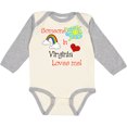 thumbnail image 3 of Inktastic Someone in Virginia Loves Me Boys or Girls Long Sleeve Baby Bodysuit, 3 of 5