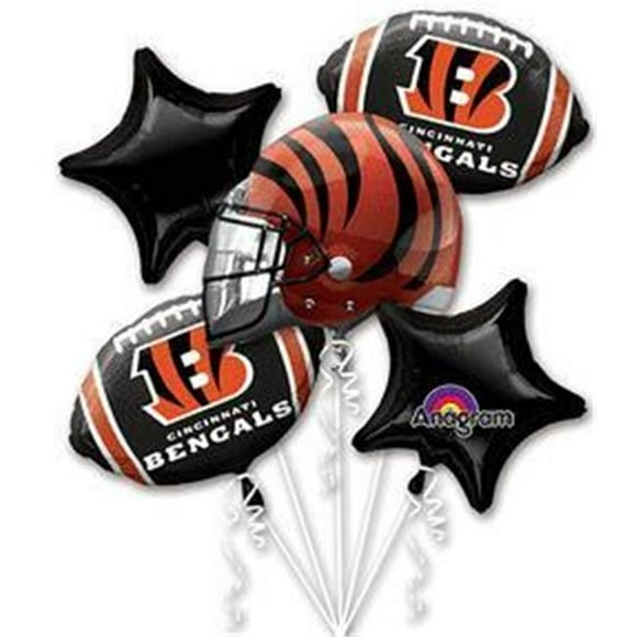 Anagram 74588 NFL Cinncinnati Bengals Foil Balloon Bouquet
