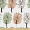 thumbnail image 1 of Autumn Sofa Upholstery Fabric by the Yard, Pencil Sketched Trees over Seasons Plain Style Background Print Illustration, Decorative Fabric for DIY and Home Accents, Multicolor by Ambesonne, 1 of 5