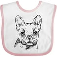 thumbnail image 3 of Inktastic French Bulldog Portrait Boys or Girls Baby Bib, 3 of 4