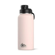 Hydrapeak 40oz Wide Mouth Stainless Steel Water Bottle With Chug Lid White  : Target