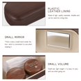 thumbnail image 3 of Estuche para lentes de contacto con vetas de madera: contenedor portátil para lentes de contacto, caja para el cuidado de los ojos con espejo y pinzas para quitar las lentes de contacto para viajar, 3 of 4