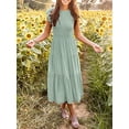 thumbnail image 3 of Vestido De Capas Sólidas  Vestido Informal Para Primavera Y Verano  Ropa De Mujer, 3 of 7