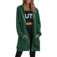thumbnail image 1 of Innerwin Sweatshirts à Capuche Zippés pour Femmes Sweat à Capuche Automne Couleur Unie Chaud Vert m, 1 of 5