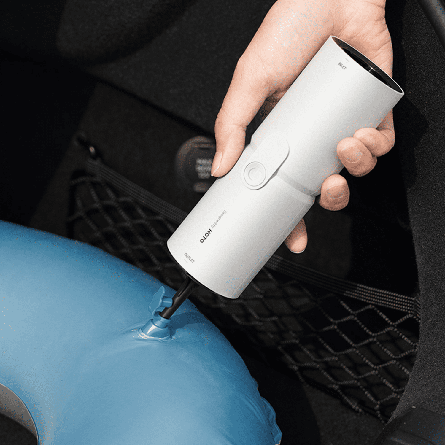HOTO 4-in-1 Portable Cordless Handheld Vacuum Cleaner, Air Duster, Inflator & Sealer for Car, Computer Keyboard, Home & Office