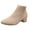 Beige, variant on asdoklhq Cowboy Boots for Women,Ladies Casual Solid Color Pointed Toe Thick Heel Ankle Boots