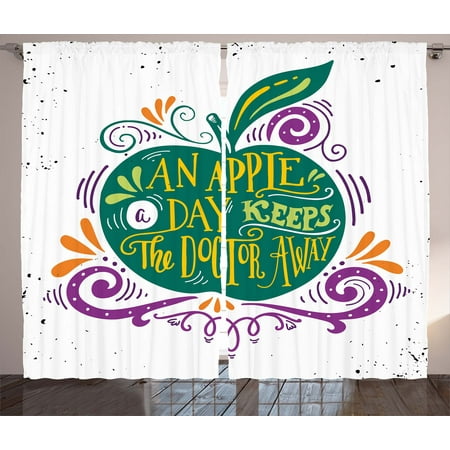 Es Curtains 2 Panels Set Inspirational Artsy Apple Print For Es Curtains 2 Panels Set Inspirational Artsy Apple Print For Motivation Clean Eating T Fresh