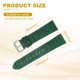thumbnail image 2 of Correas de reloj de cuero Uxcell para hombres y mujeres, correa de reloj de liberación rápida de 20 mm con patrón de cocodrilo, correa de cuero plana delgada y elegante con herramientas, verde, 2 of 7