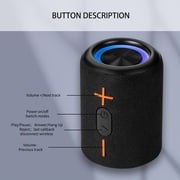 Splittable Bluetooth Speaker, 2 in 1 Portable Pairable Waterproof Wireless Speaker, Waterproof Split Wireless Speakers Bluetooth V5.3 with 20W Loud Stereo Sound, 24H Playtime (1PC)