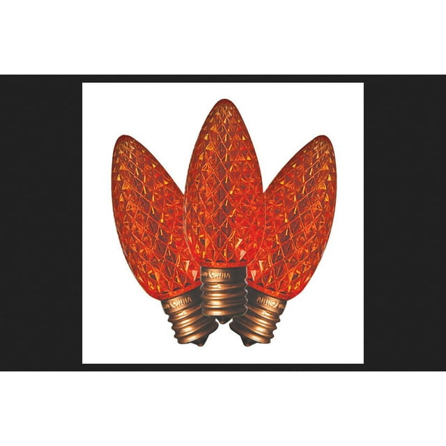 Bombilla Holiday Bright Lights C9, naranja, 0,6 W, 120 V