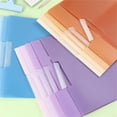 thumbnail image 3 of 5 Pack Waterproof Plastic Swing Clip Folders 9×12.2in, 30 Sheets Capacity Presentation Report Covers for Office Business Meeting A4 Letter Document Sorting Storage, Gradient Blue, 3 of 3