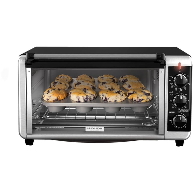 Black+Decker Extra-Wide 8-Slice Toaster Oven, Stainless Steel photo 4