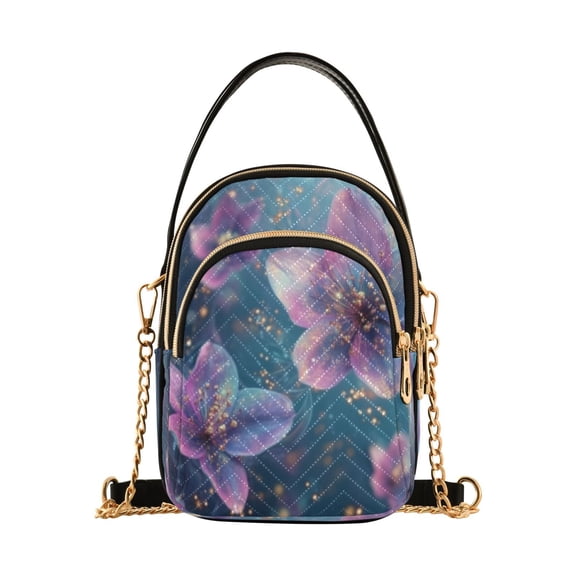 DIXRUYEE Cross Body Fashion Shoulder Waist Purse Bags Blossoms in A Dreamy Pocket Handbags