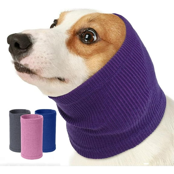Dog Head Cover Quiet Dog Headband No Shake Ear Wrap Anxiety Relief & Calming Dogs, Hood for Dogs, Pet Ear Protector Dog Calming Hoodie Ear Cover Muffs for Dogs Noise Protection Grooming Bathing
