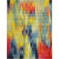 thumbnail image 1 of Unique Loom Lyon Aquarelle Dégradé Zone Tapis 9' x 12' Rectangle Multi/bleu, 1 of 2
