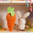 thumbnail image 3 of Tyidzon Bunny Stuffed Animal, Carrot Bunny Plush Doll Cute Soft Rabbit Toys Hanging Ornament for Kids and Adults Easter Bunny Gifts, 3 of 6