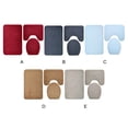 thumbnail image 3 of Injueey Juego de 3 alfombrillas de baño elegantes e impermeables, fáciles de limpiar e instalar, juego de alfombrillas de baño Juegos de accesorios de baño cielo azul, 3 of 6