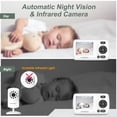 thumbnail image 5 of Monitor de vídeo para bebés HelloBaby HB30 con cámara y audio de 1000 pies, 5 of 5