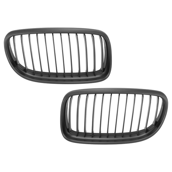 Pair Vehicle Front Grille Hood Kidney Grille for BMW E90 E91 4-Door 2009-2011