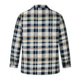 thumbnail image 5 of QATAINLAV Mens Quilted Lined Shirt Jacket Big and Tall Plaid Jackets Winter Warm Checkered Work Jacket with Pockets Limited Time Deals Khaki XL, 5 of 7