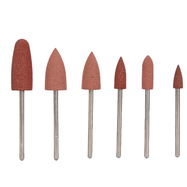 6 piezas de brocas para uñas, brocas para manicura, cabezales para pulir uñas, accesorios 05