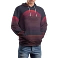 thumbnail image 2 of POBUDS Hoodie, Regular Fit Sporty Pullover Hooded Sweatshirt for Men Women Sunset Minimalist S, 2 of 6