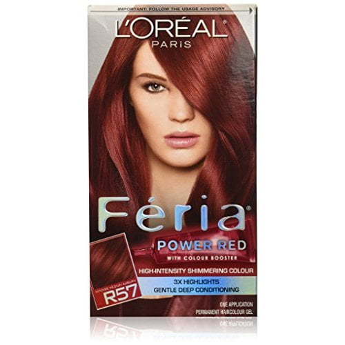 L Oreal Feria Reds Hair Color R57 Intense Medium Auburn L Oreal Feria Reds Hair Color R57 Intense Medium Auburn Cherry Crush