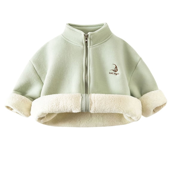 Afdoent Girls Jacket Reversible Jacket Winter Warm Outerwear Cozy Kids Lined Coat For 3-4 Years