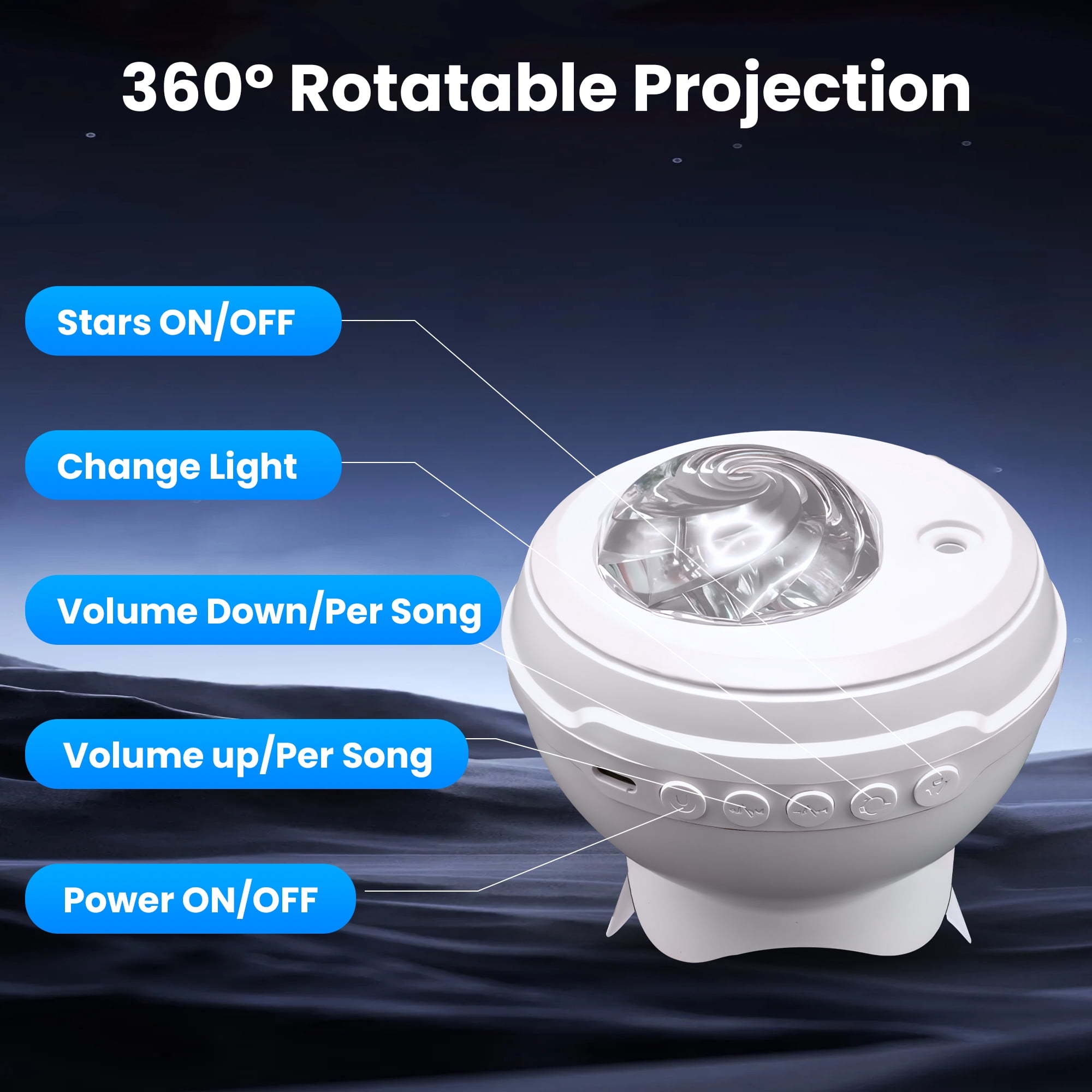 DAYBETTER Star Projector, 3 in 1 Aurora Projector with Bluetooth Speaker, Galaxy Night Light with Remote Control for Teen Girls Boys Room Decor