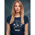 thumbnail image 2 of NASA Nasa Solar System Kiddie Shaped T-Shirt Women -NASA Designs, Female Large, 2 of 4
