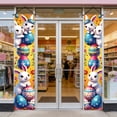 thumbnail image 6 of AURIGATE Easter Porch Door Banner 11.81x70.87in, Single Piece Polyester Easter Door Couplet with Bunny & Colorful Egg Design, Spring Easter Front Door Porch Decor for Home Holiday Party Supplies, 6 of 6